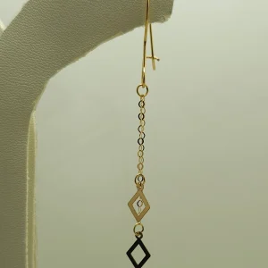 گوشواره طرح لوزی دیور
